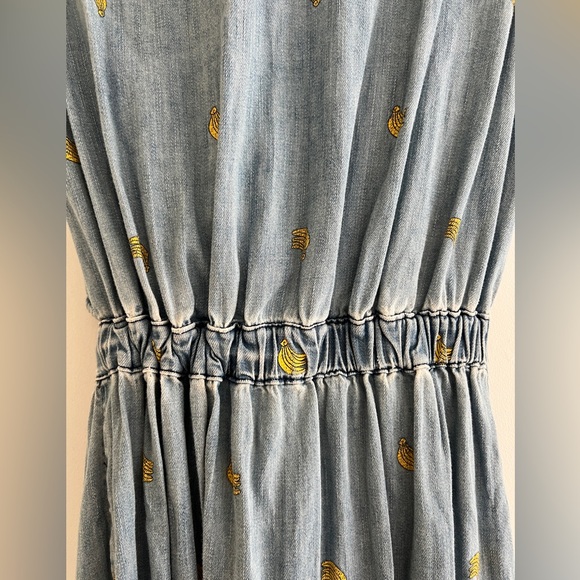JUICY by Juicy Couture, size S, Chambray Dress with Banana Print - Picture 5 of 5